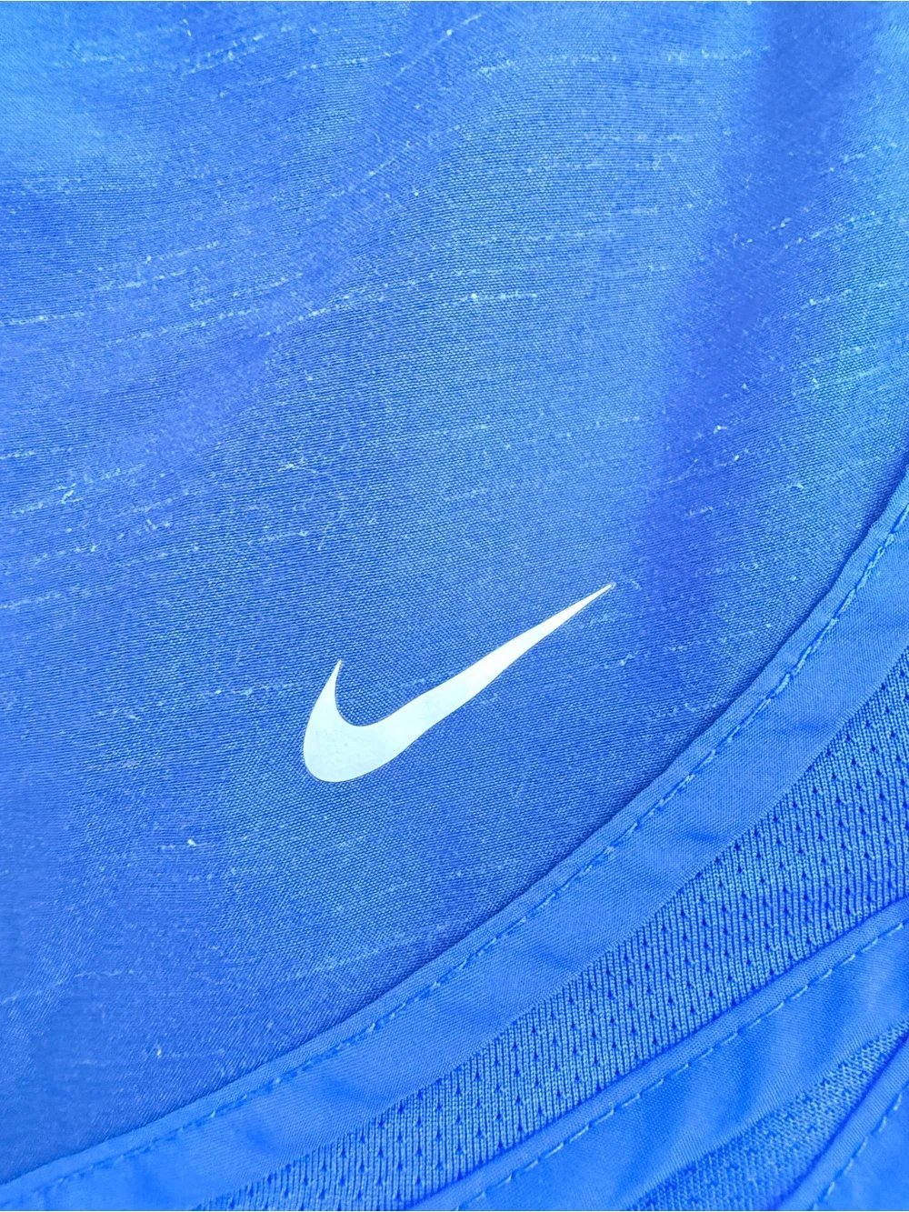 Nike Women's Navy Shorts with Royal Blue Trim
